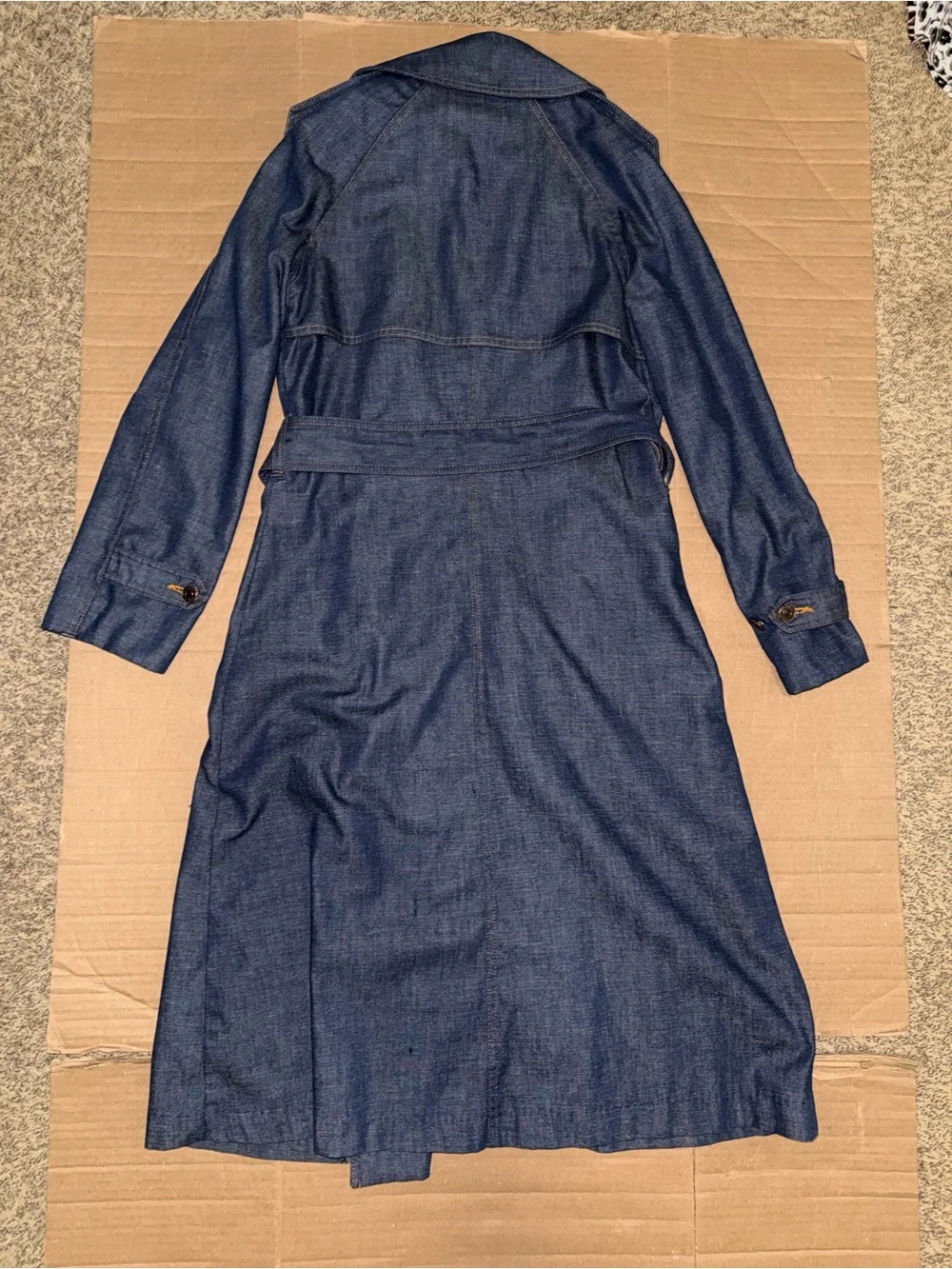 Vintage Levi’s Made in USA Denim Trench Coat Dress M | Denim Duster Trench EUC